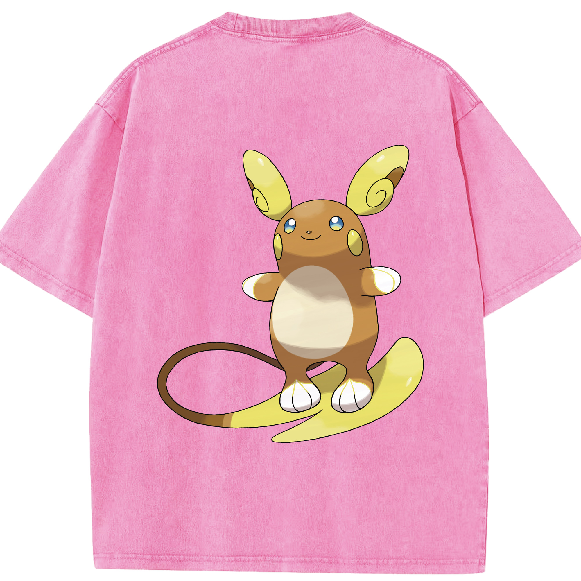 （画像用） ポケットモンスター Pokémon 綿100% ヴィンテージ風 半袖Tシャツ（背面プリント）
